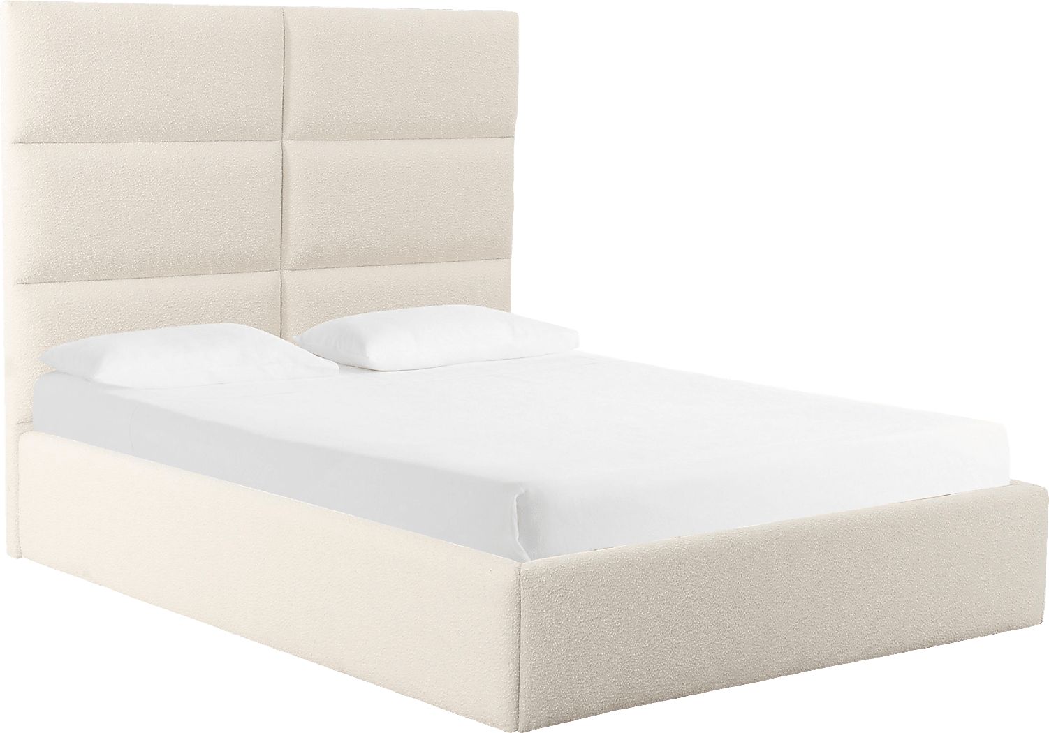 Arliss Cream Boucle King Bed