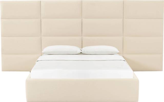 Arliss Cream Queen Bed with Wings - Thumbnail - Image 3