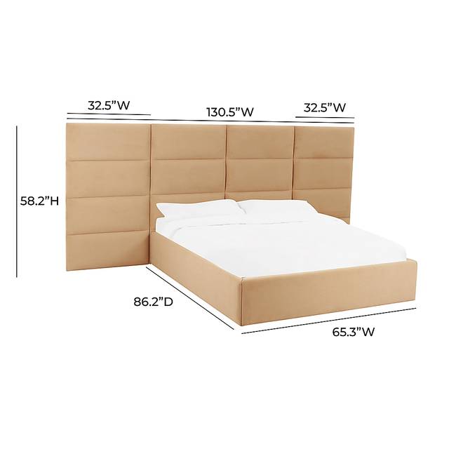Arliss Yellow Queen Bed with Wings - Thumbnail - Image 2