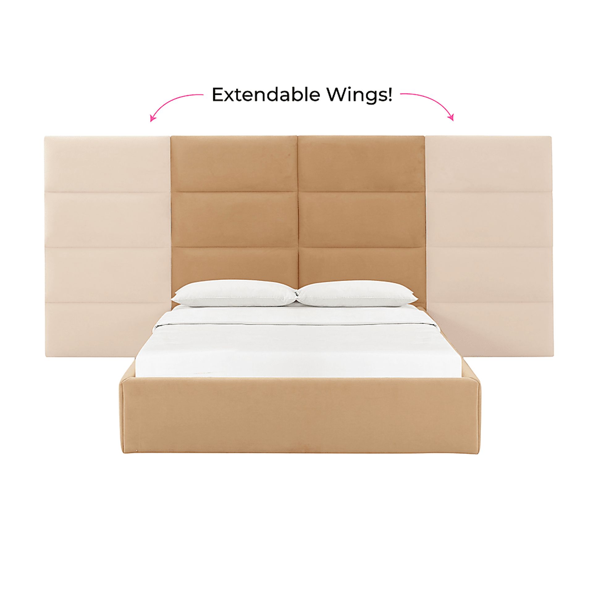 Arliss Yellow Queen Bed with Wings - Image 4