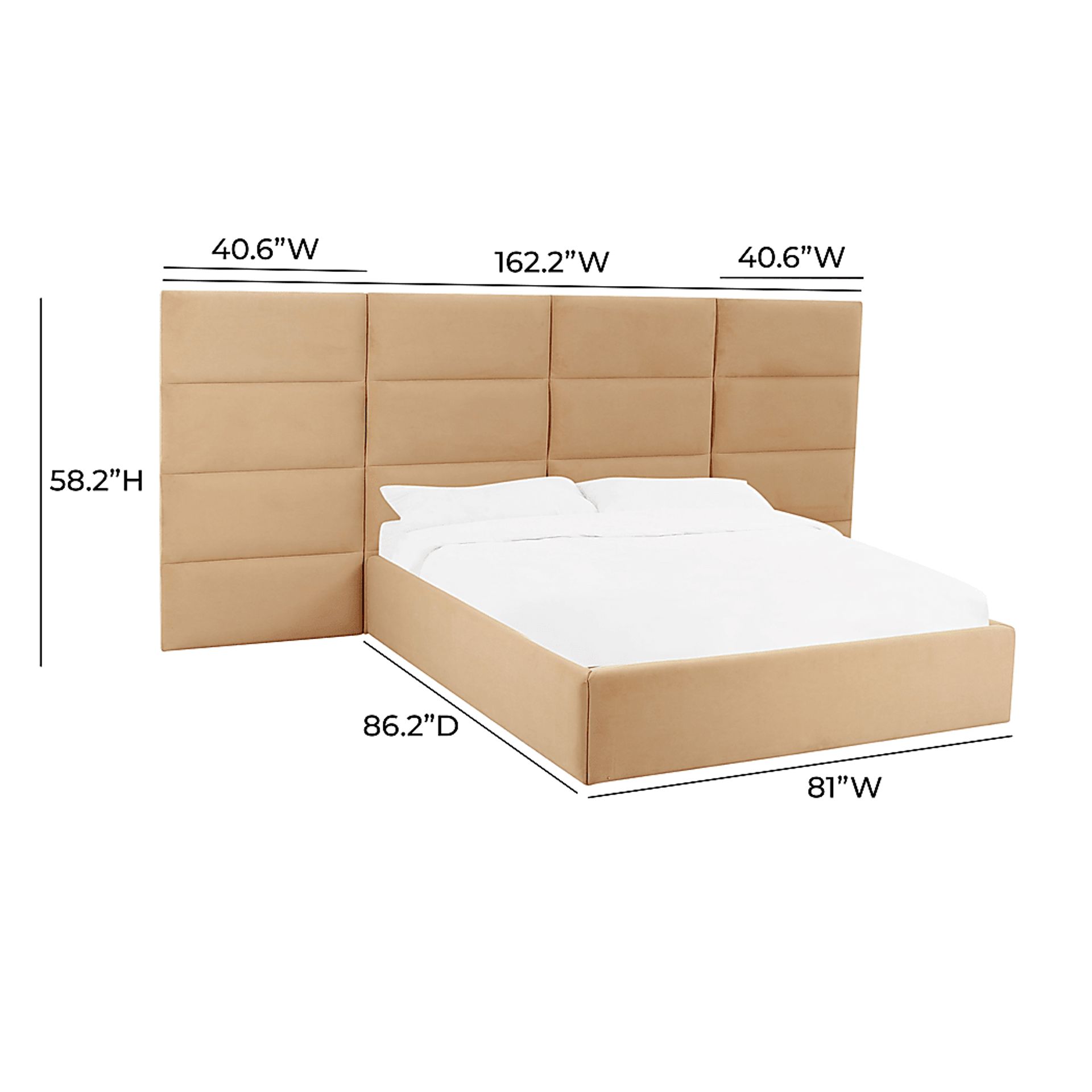 Arliss Yellow Queen Bed with Wings - Image 6