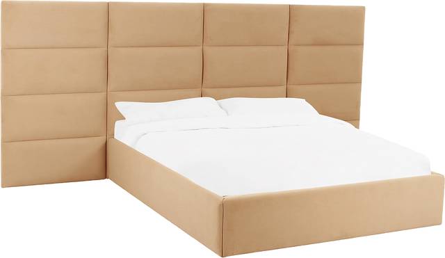 Arliss Yellow Queen Bed with Wings - Thumbnail - Image 1