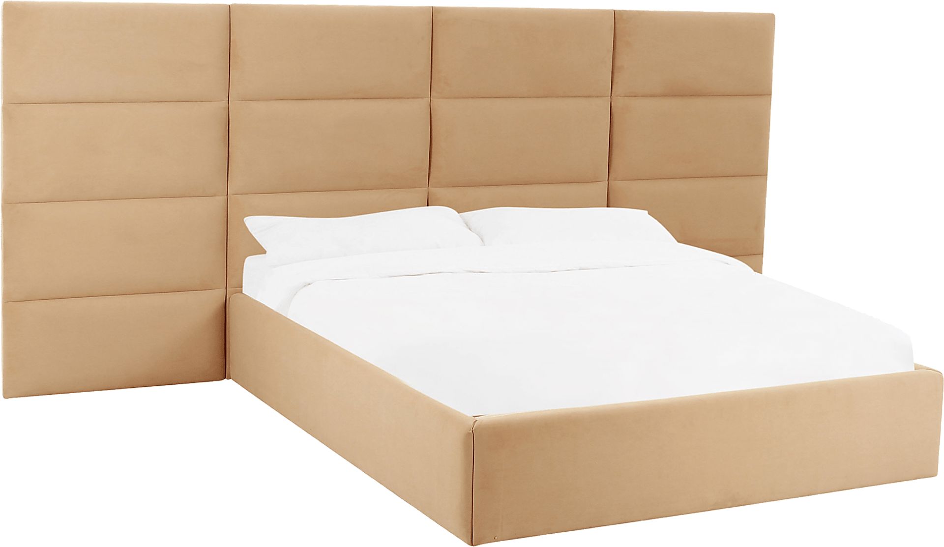 Arliss Yellow Queen Bed with Wings - Image 1