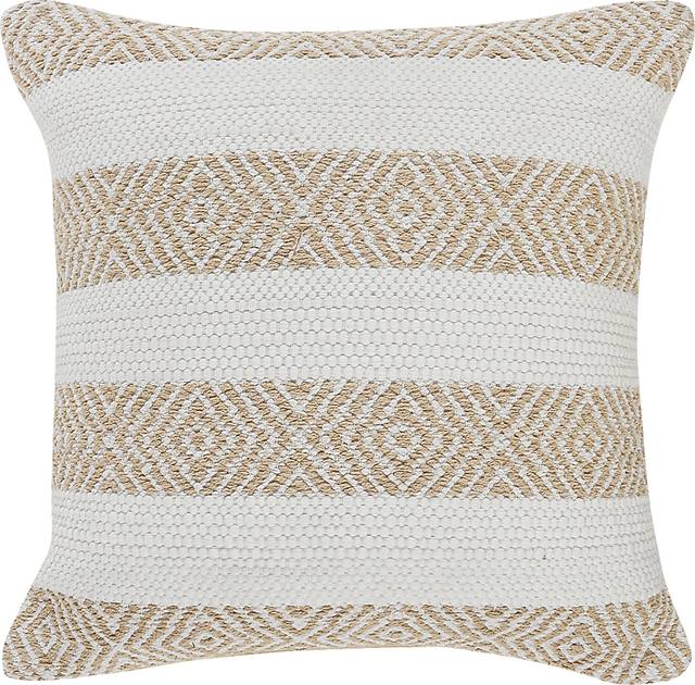 Arlona Beige Throw Pillow - Thumbnail - Image 1
