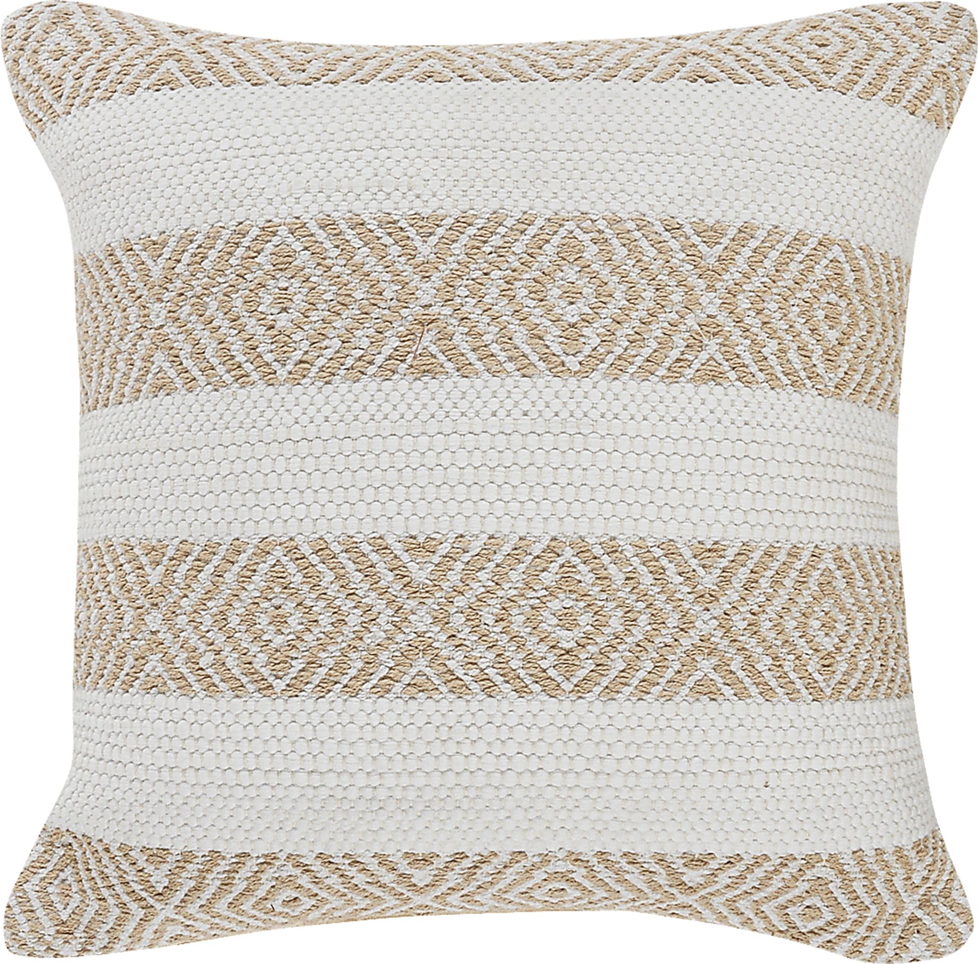 Arlona Beige Throw Pillow - Image 1