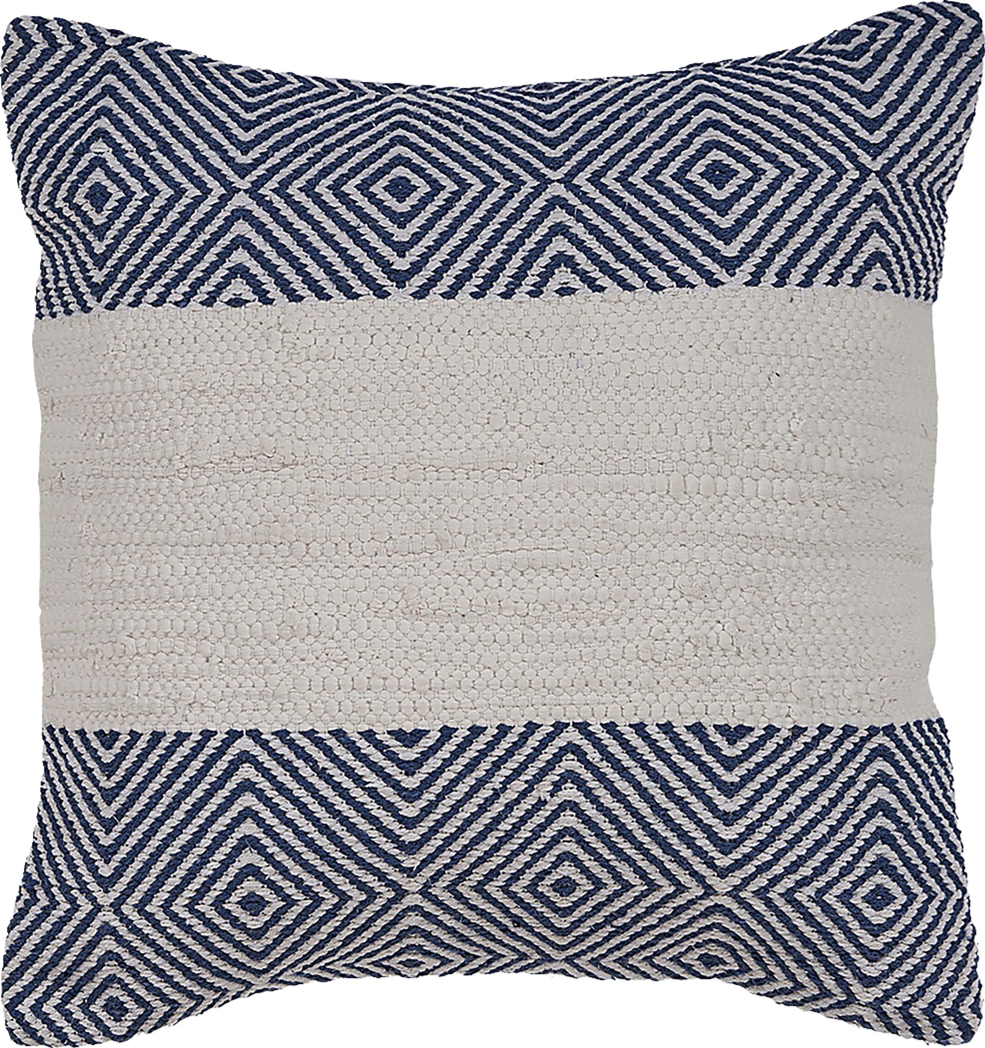 Arlona Navy Throw Pillow - Image 1