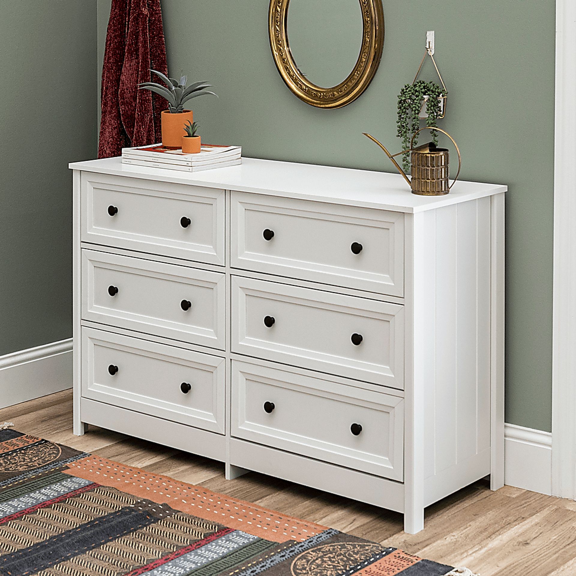 Arlora White 6 Drawer Dresser - Image 4
