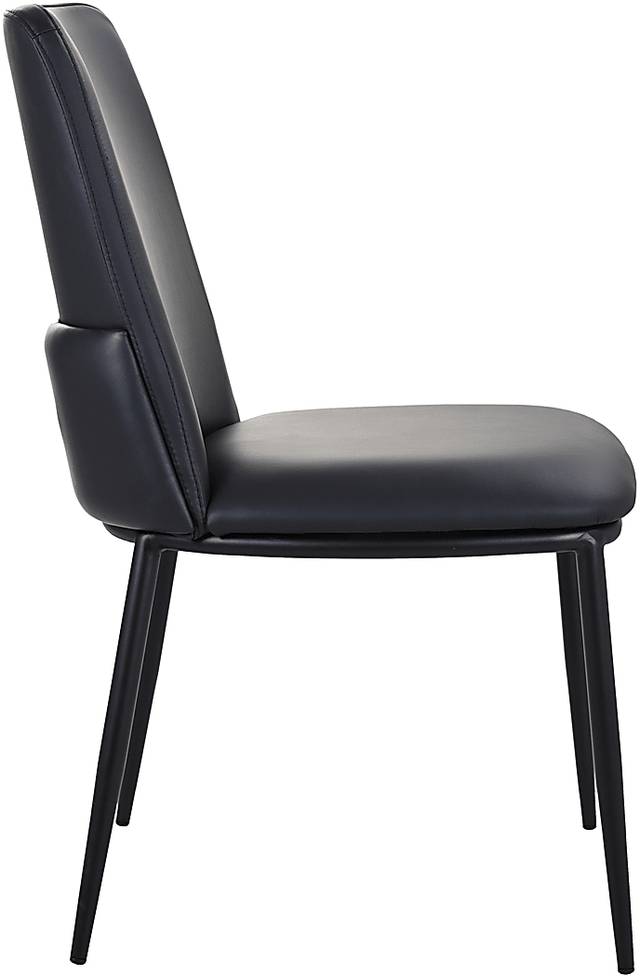 Arlowe Black Side Chair, Set of 2 - Thumbnail - Image 2