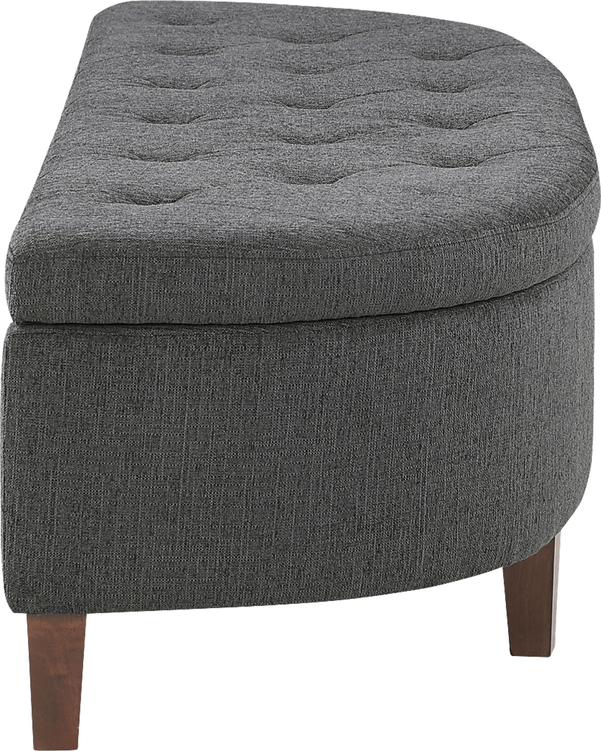 Armanix Charcoal Storage Bench - Image 5
