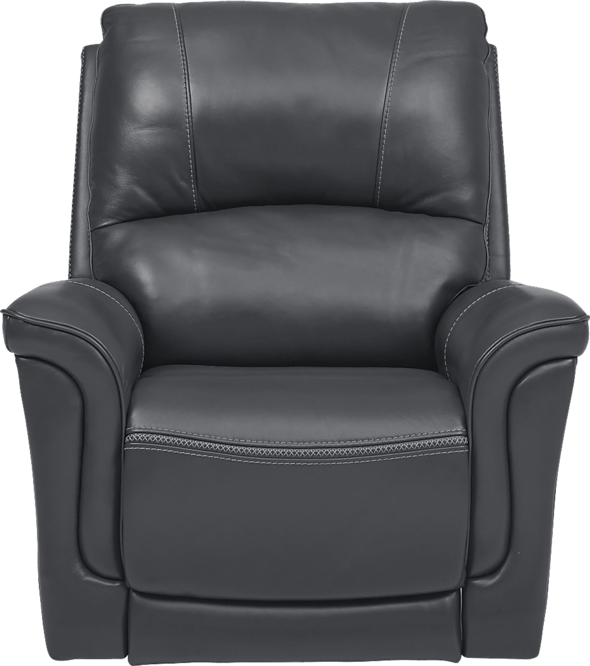 Armano Gray Triple Power Leather Recliner - Image 1