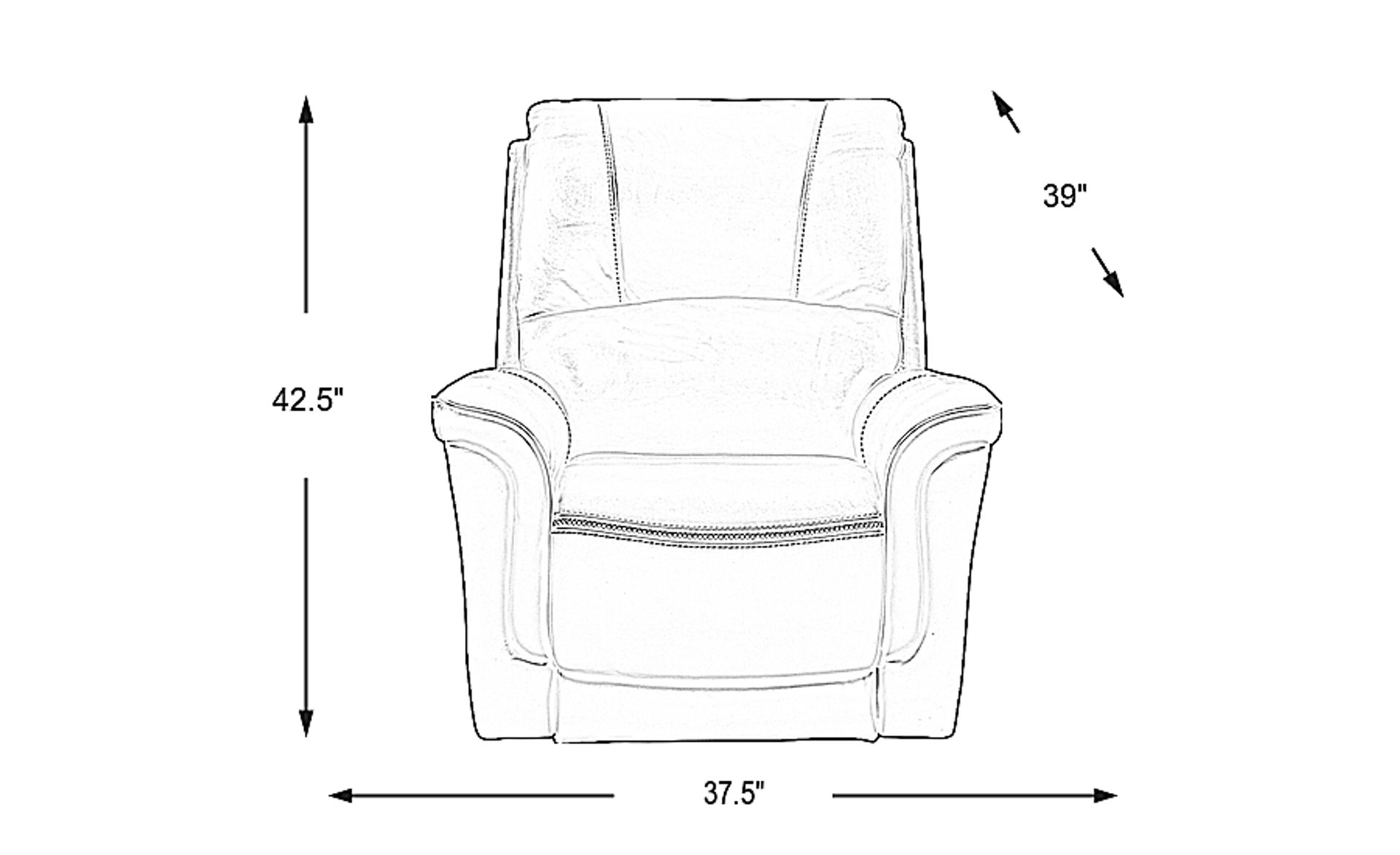 Dimension Image. Please refer to the Dimension Tab on this page for dimension details.