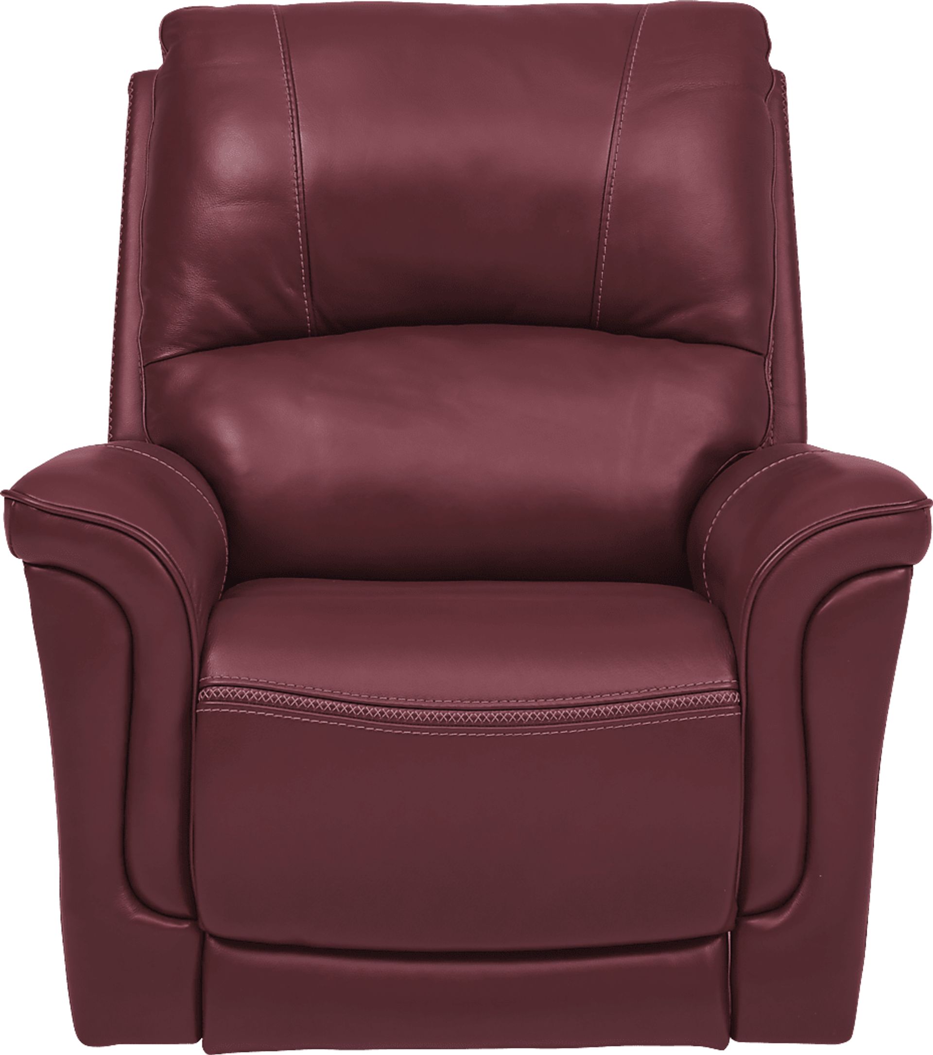 Armano Red Triple Power Leather Recliner - Image 1