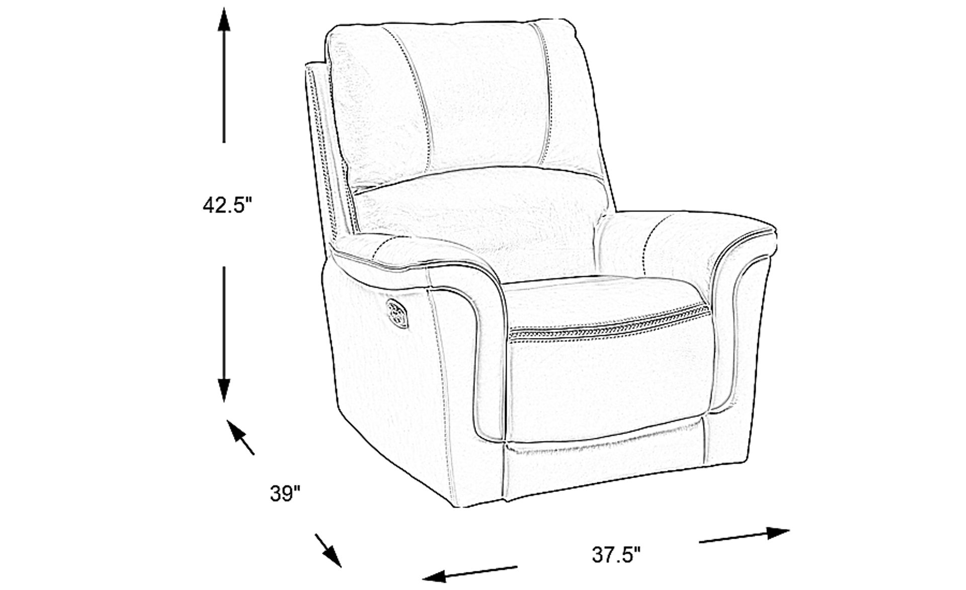 Dimension Image. Please refer to the Dimension Tab on this page for dimension details.