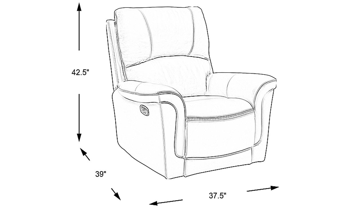 Armano Stone Triple Power Leather Recliner Rooms To Go