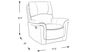 Armano Stone Triple Power Leather Recliner - Rooms To Go