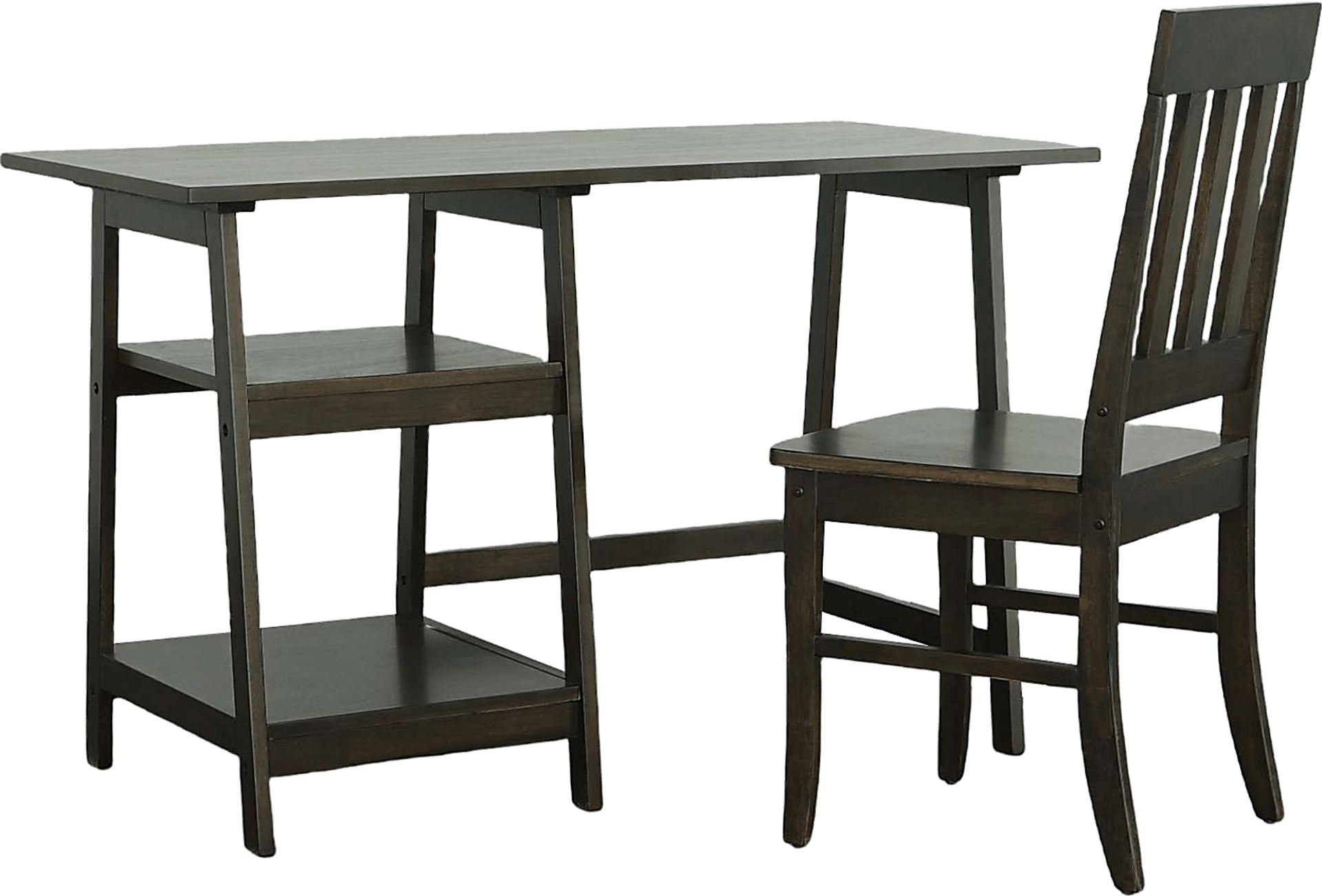 Armentrout Brown Desk with Chair - Image 1