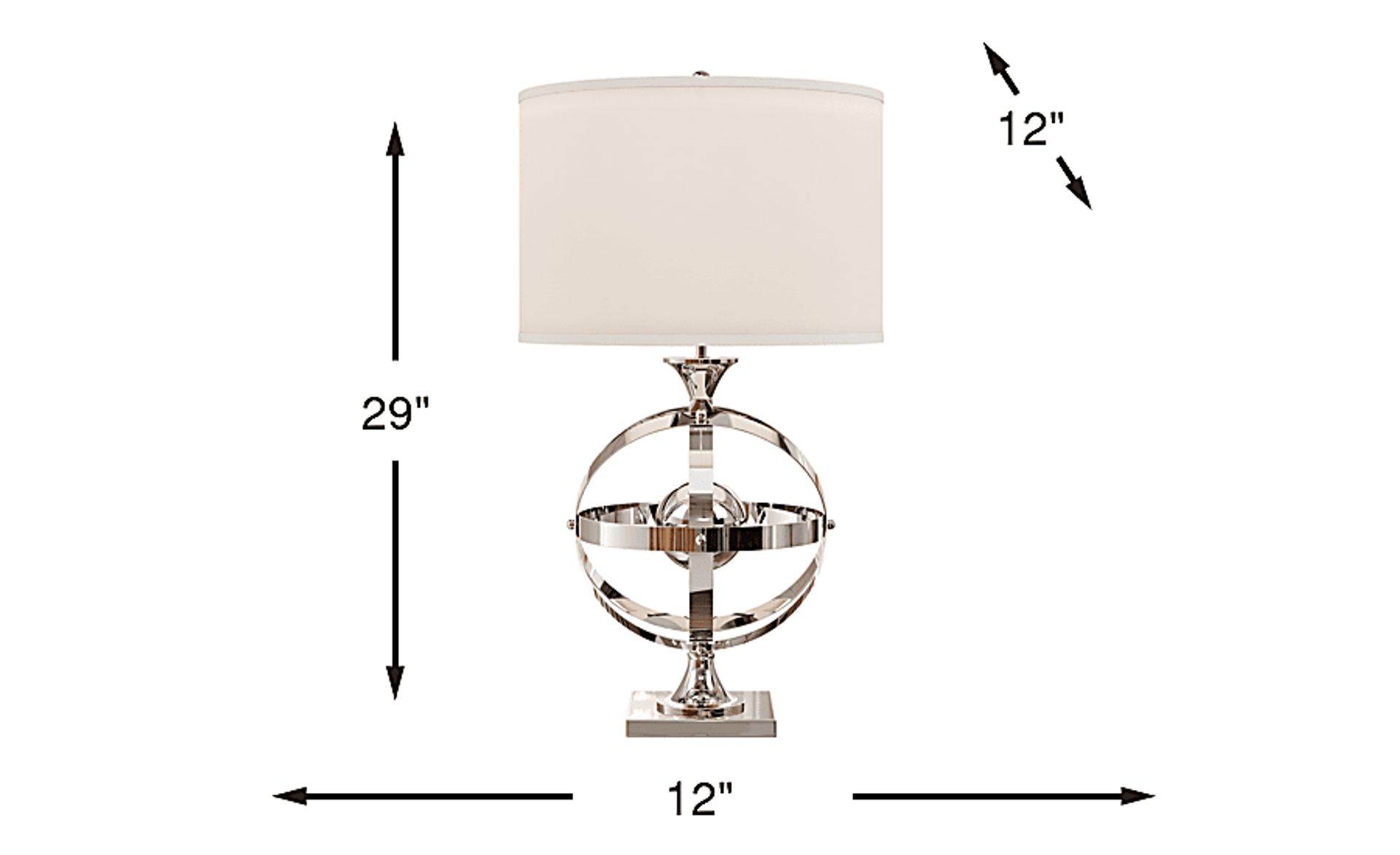 Dimension Image. Please refer to the Dimension Tab on this page for dimension details.