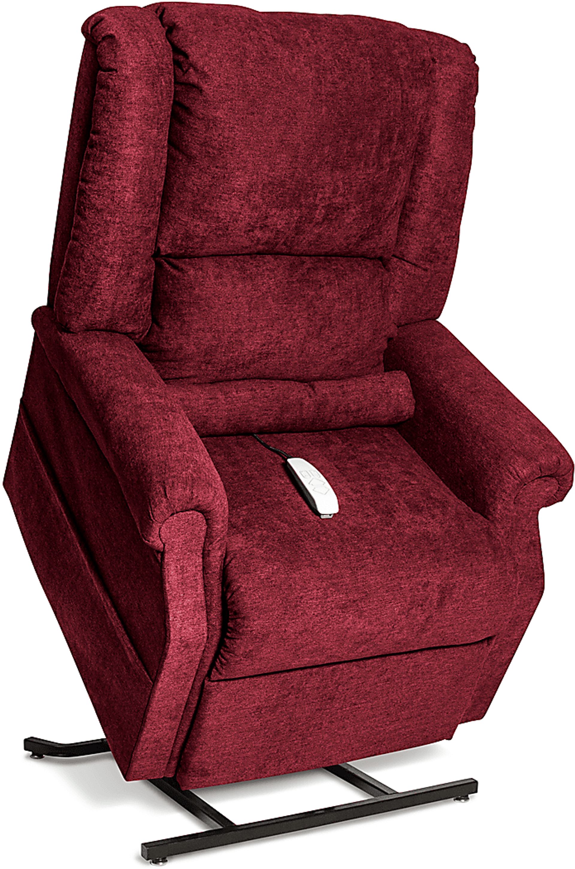 Armim Burgundy Power Lift Recliner - Image 3