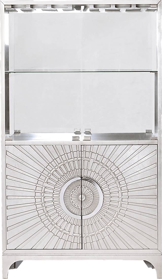 Arminta Silver Bar Cabinet - Thumbnail - Image 2