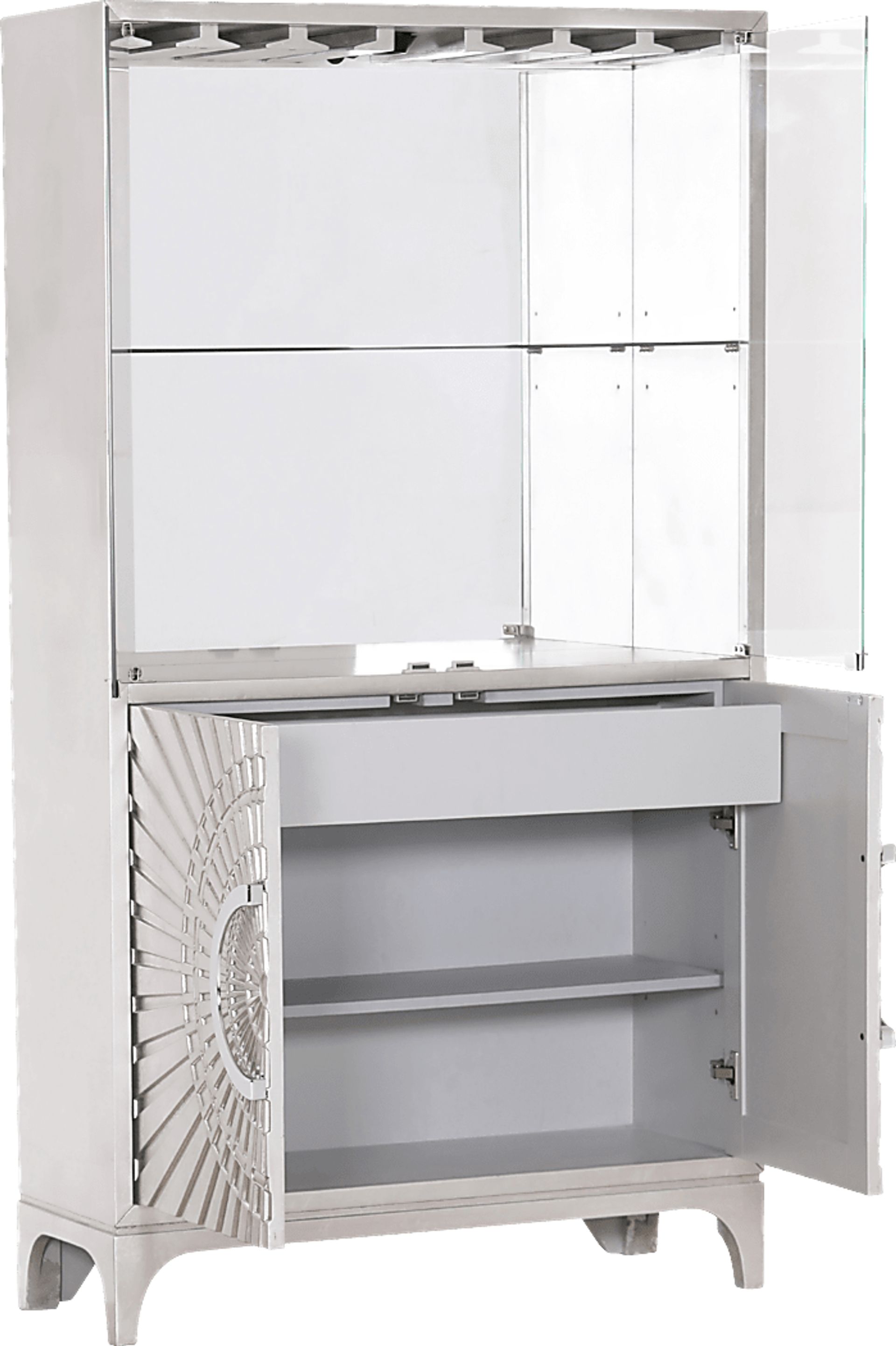 Arminta Silver Bar Cabinet - Image 3