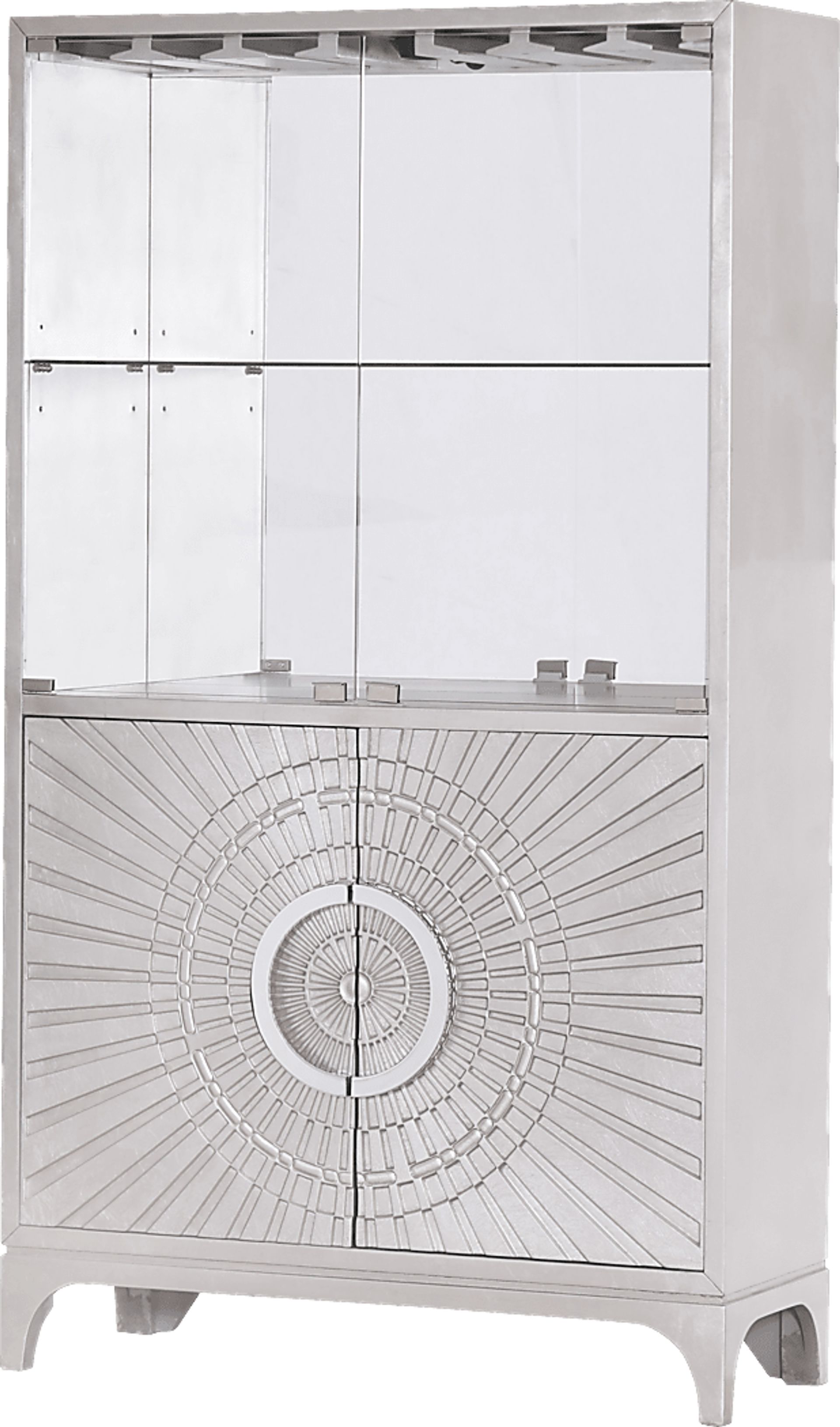 Arminta Silver Bar Cabinet - Image 4