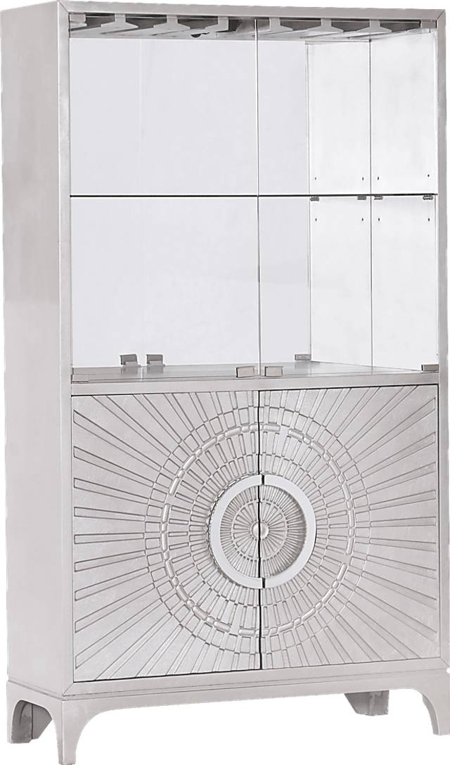 Arminta Silver Bar Cabinet - Thumbnail - Image 1