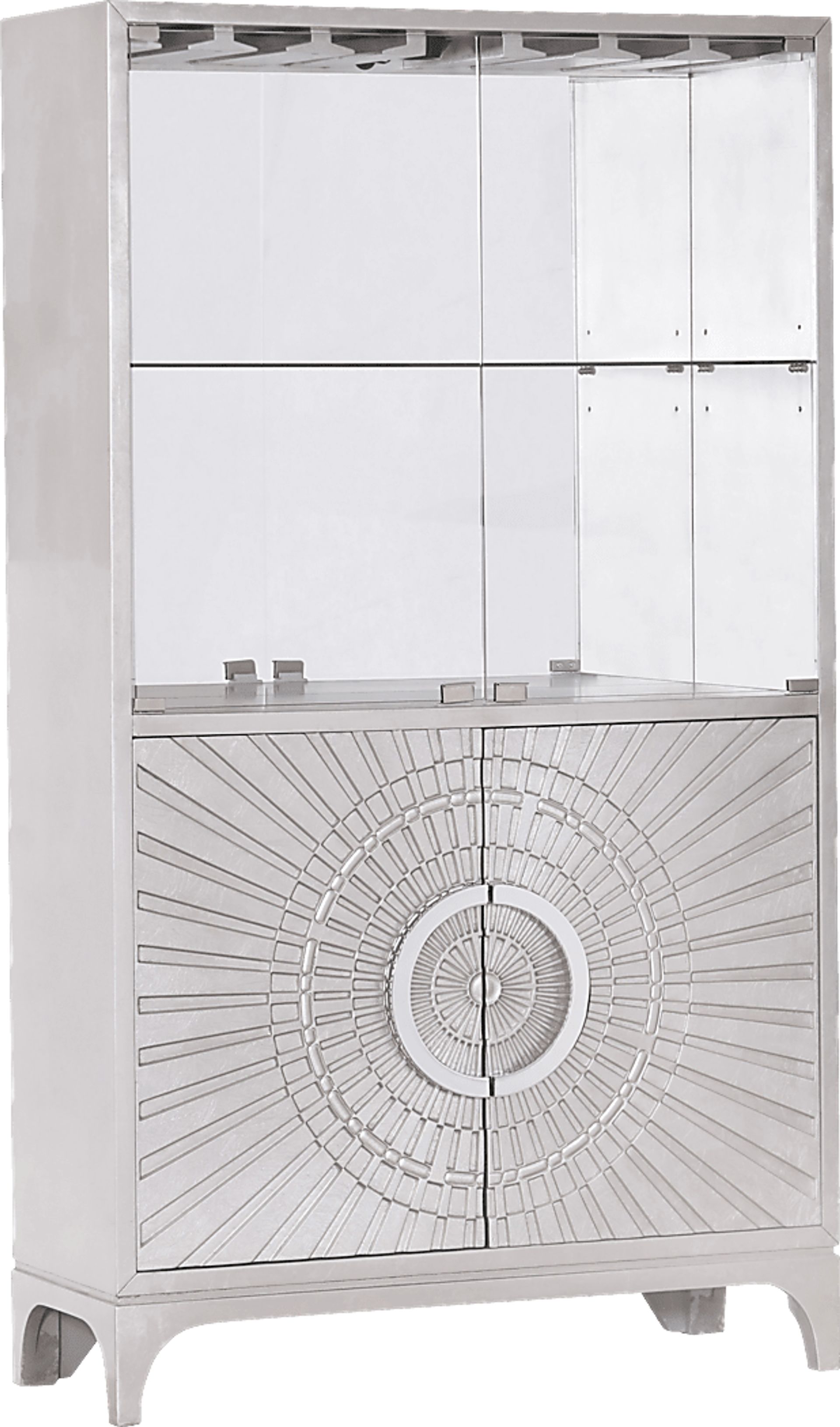 Arminta Silver Bar Cabinet - Image 1
