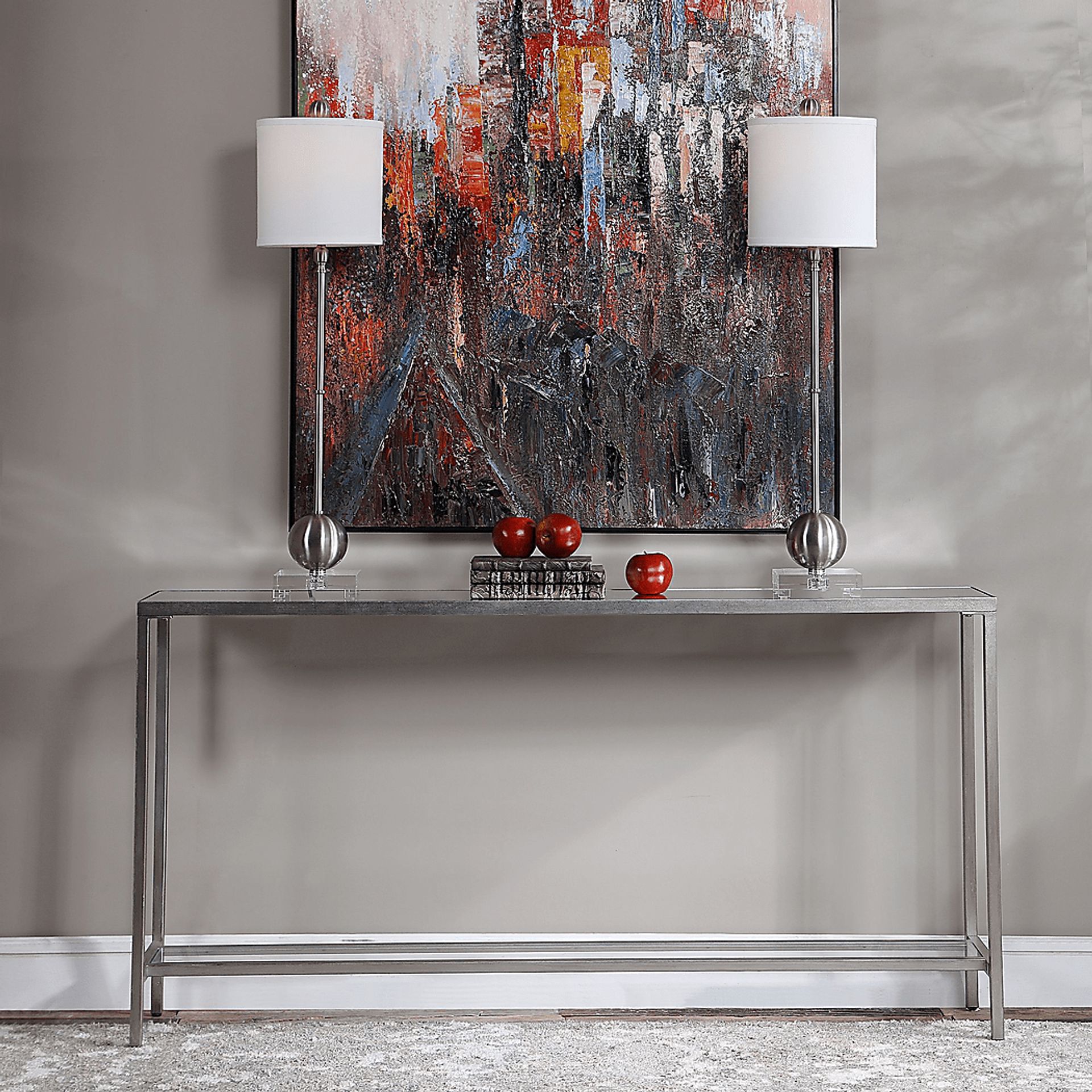 Armistice Silver Sofa Table - Image 4