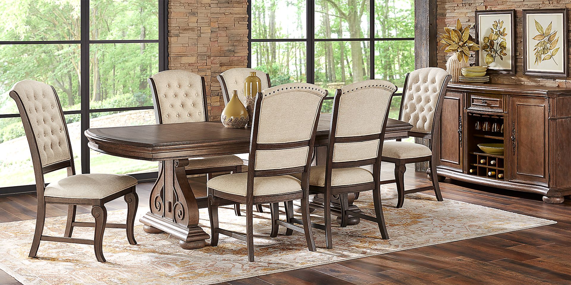Armitage Brown Dining Table - Image 3