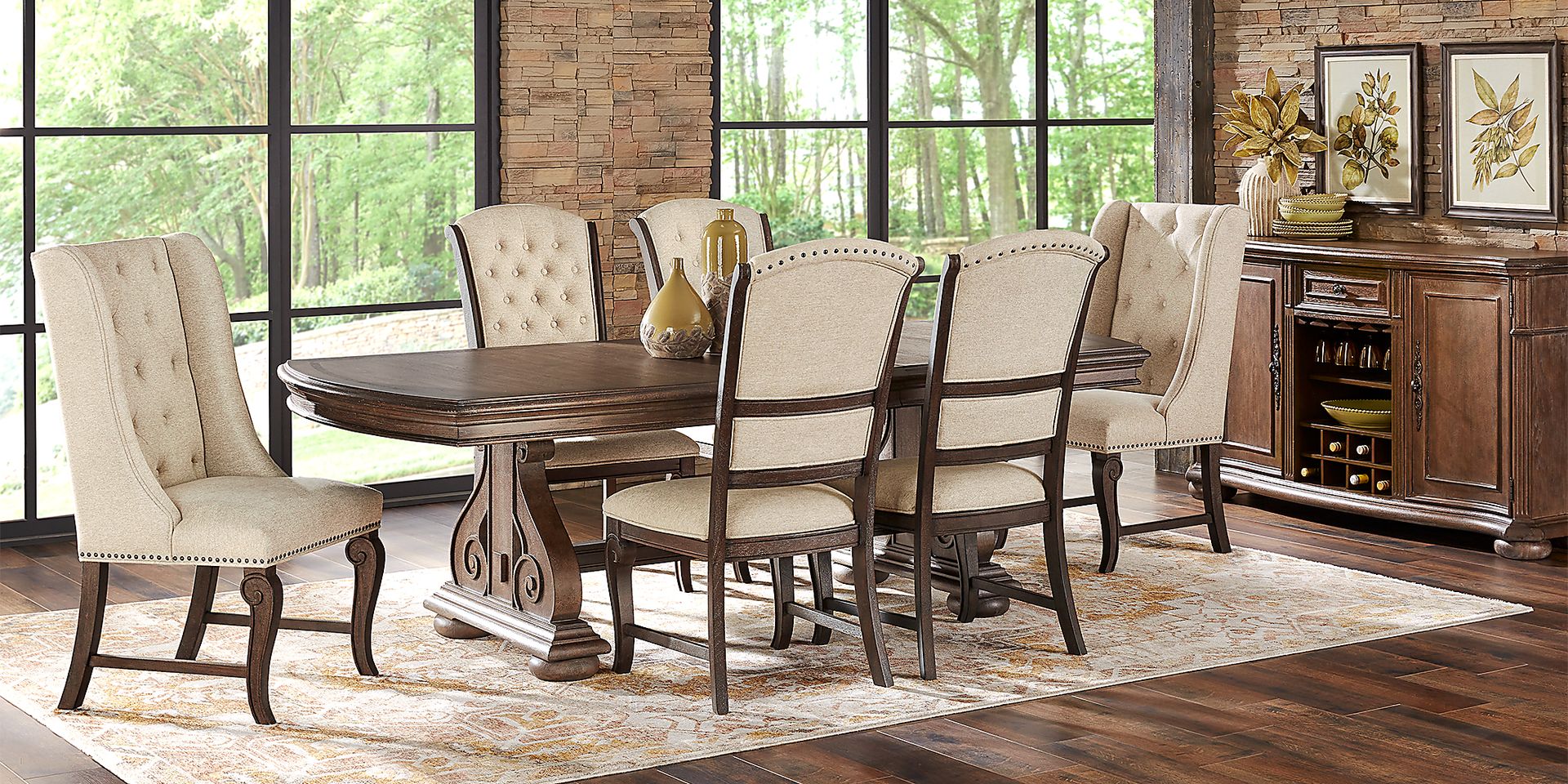 Armitage Brown 5 Pc Dining Room - Image 3