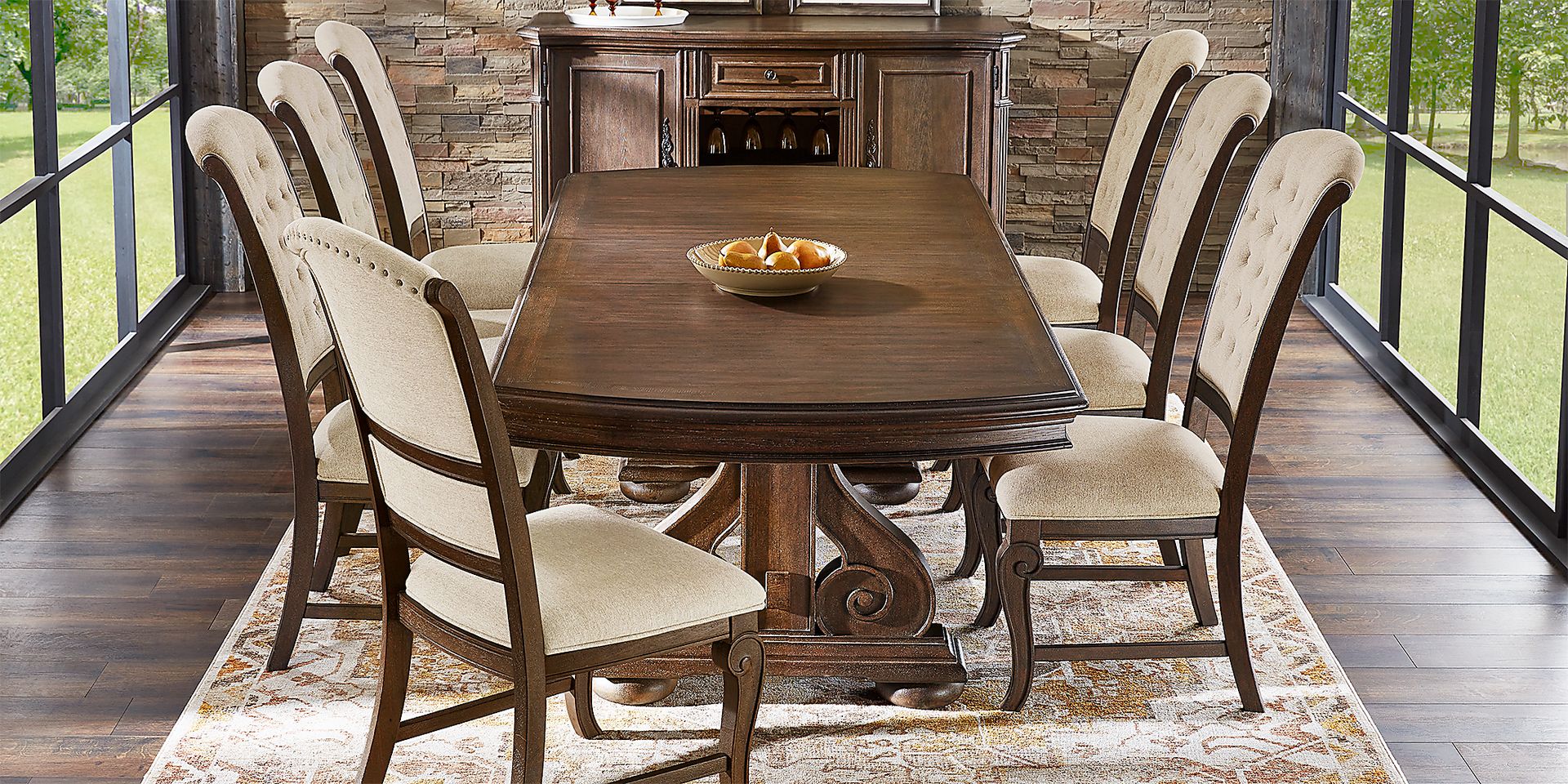 Armitage Brown 5 Pc Dining Room - Image 4