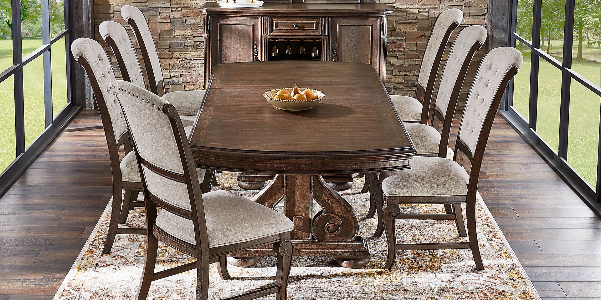 Armitage Brown 5 Pc Dining Room - Image 4