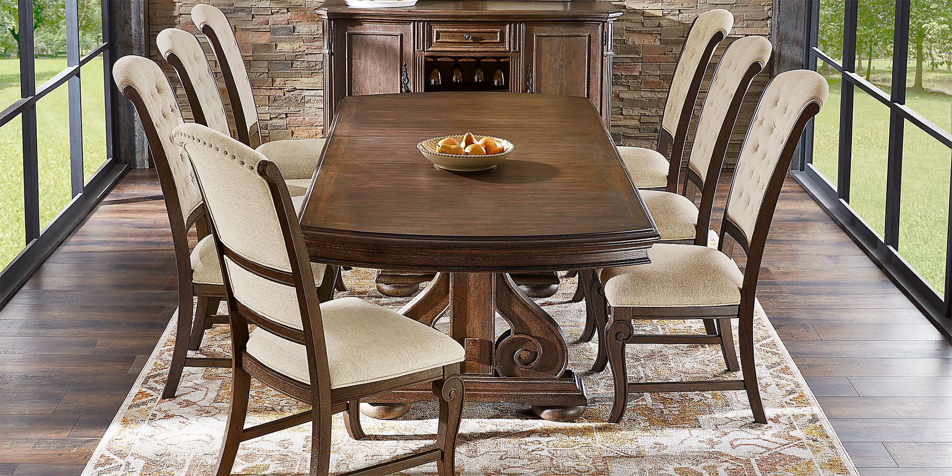Armitage Brown Dining Table - Image 5
