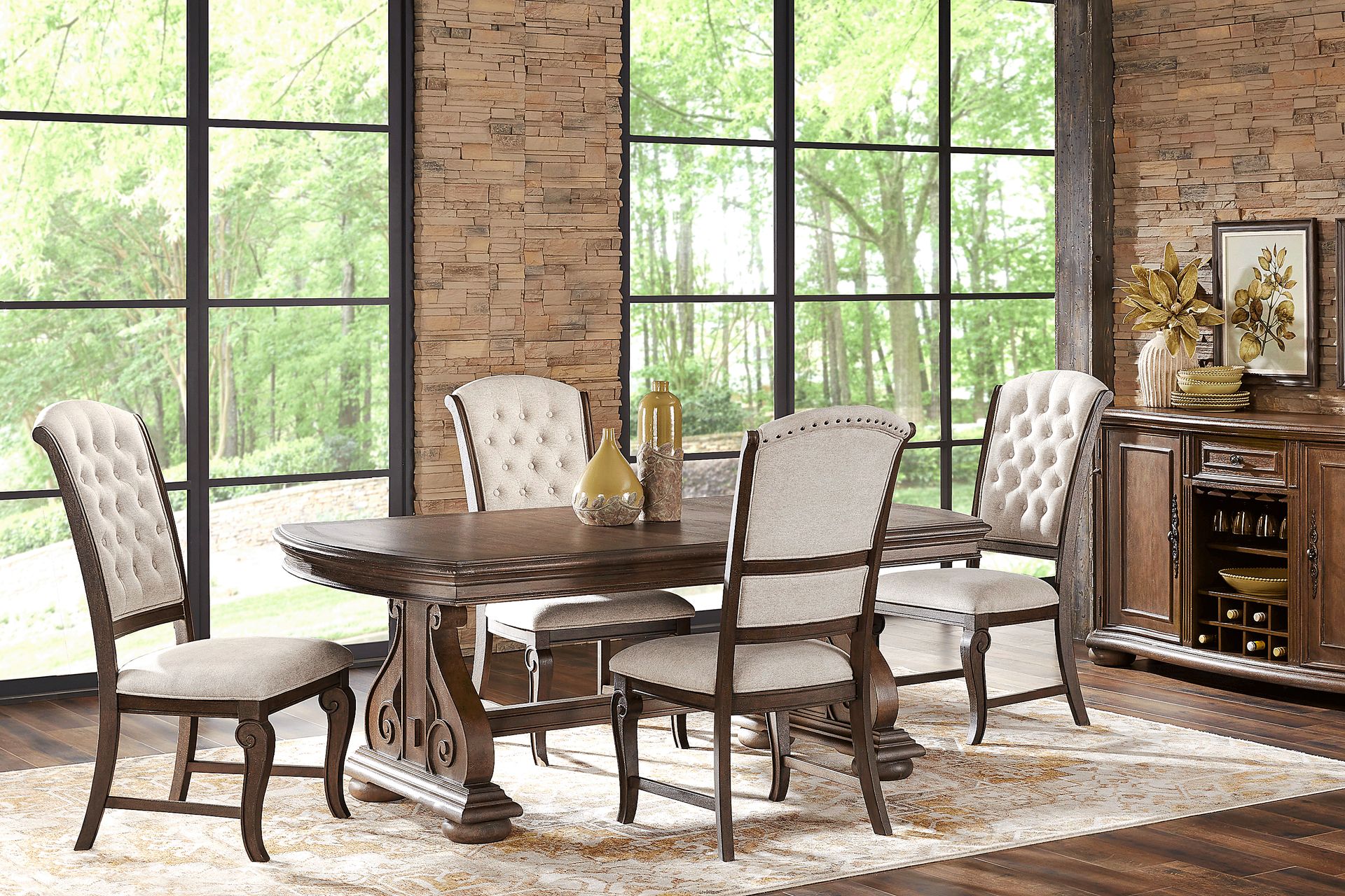Armitage Brown 5 Pc Dining Room - Image 1