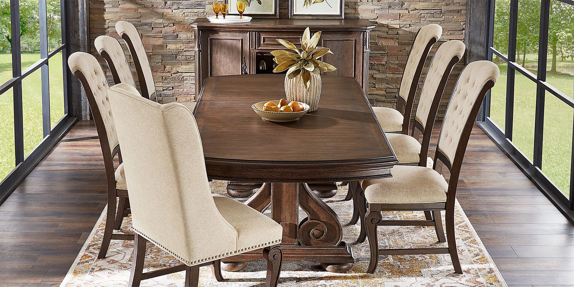 Armitage Brown 5 Pc Dining Room - Image 3