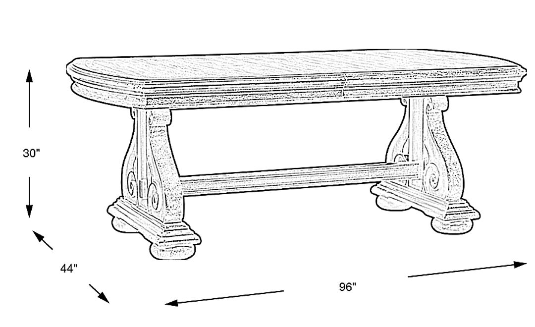 Armitage Brown Dining Table