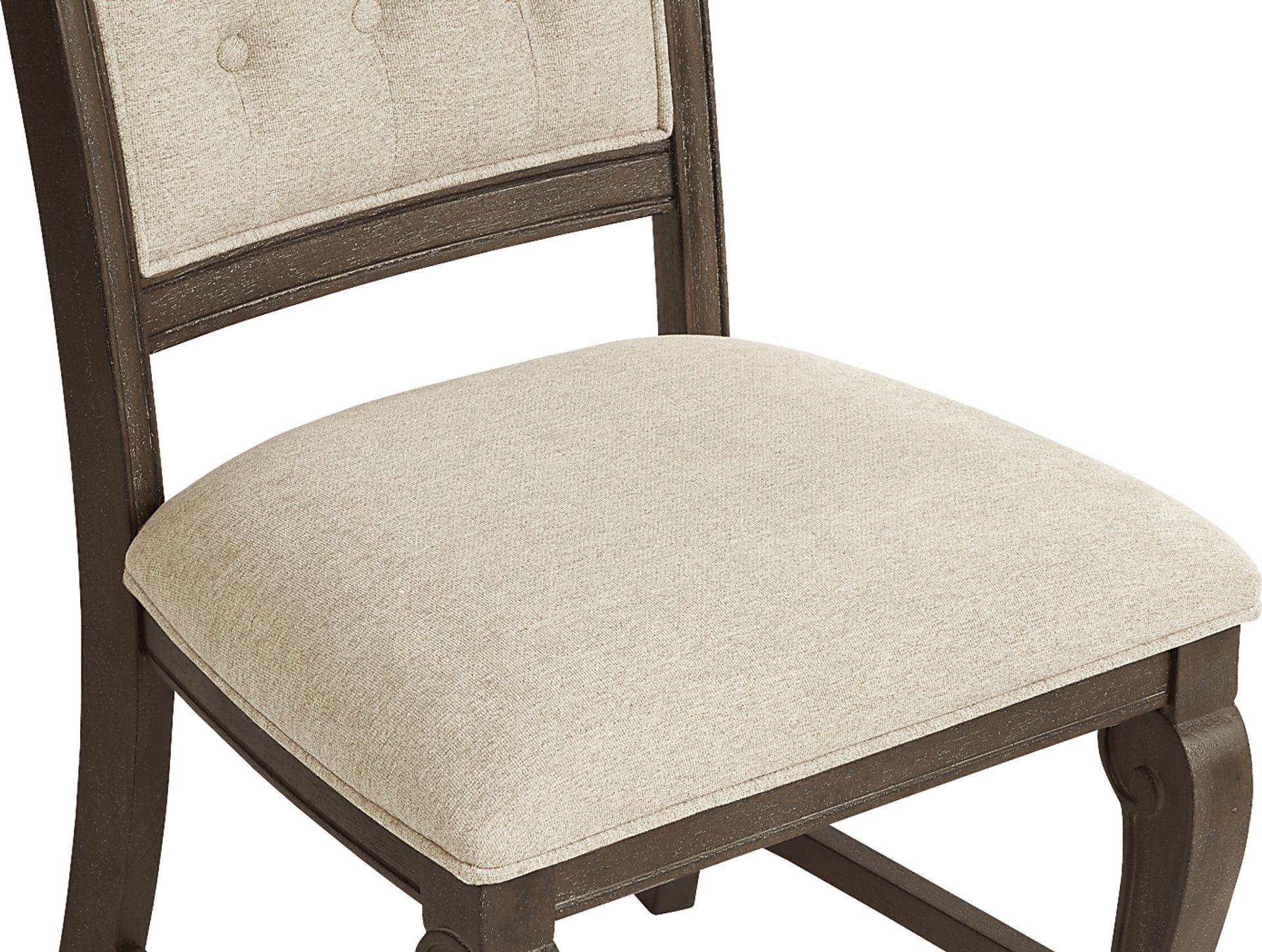 Armitage Cream Side Chair with Brown Legs - Image 7