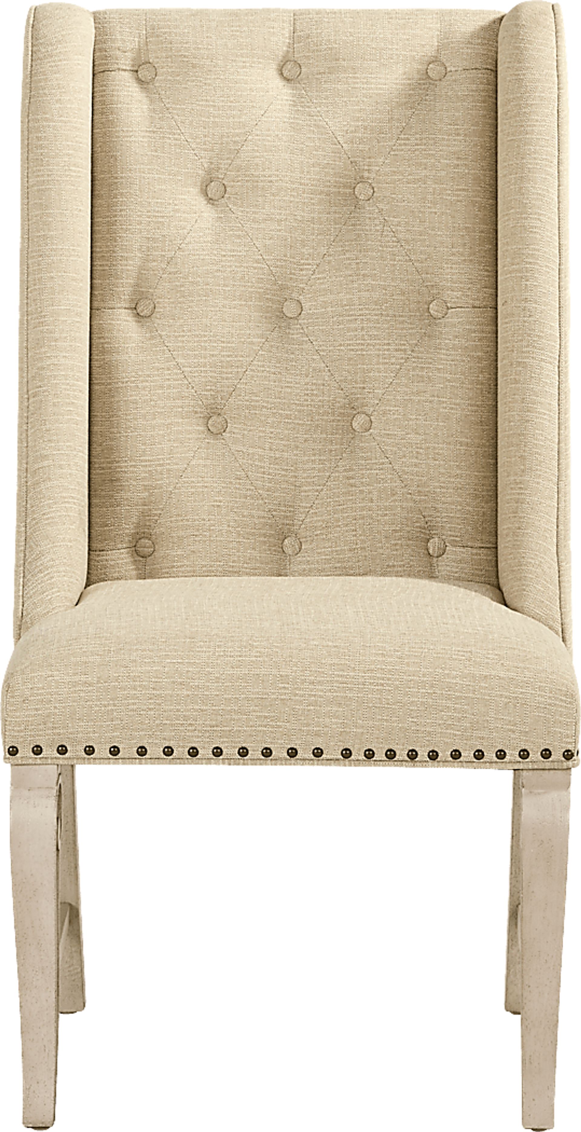 Armitage Cream Arm Chair with White Legs - Image 3