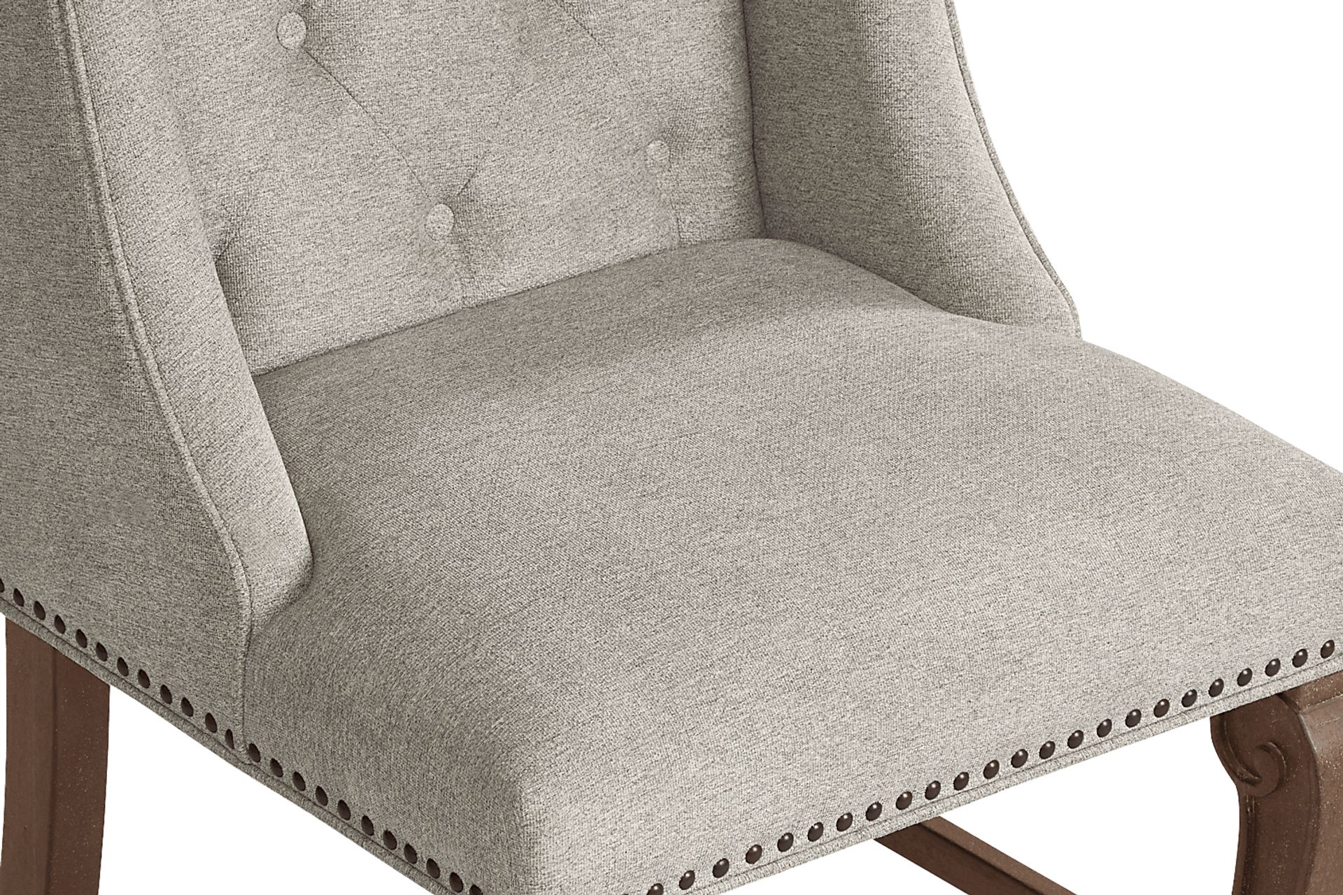 Armitage Cream Arm Chair with Brown Legs - Image 6