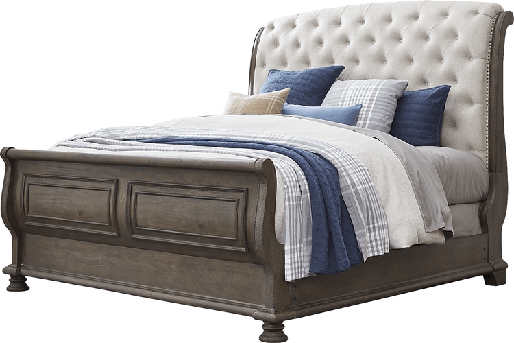 3 pc king upholstered bed