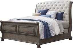 3 pc king upholstered bed