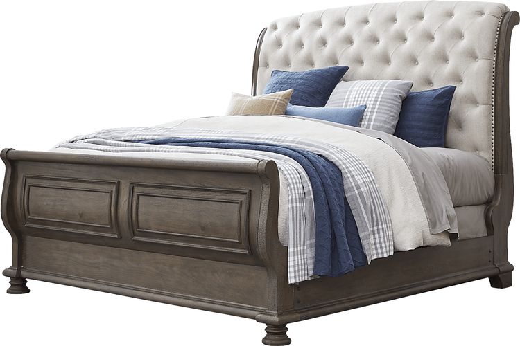 3 pc queen upholstered bed