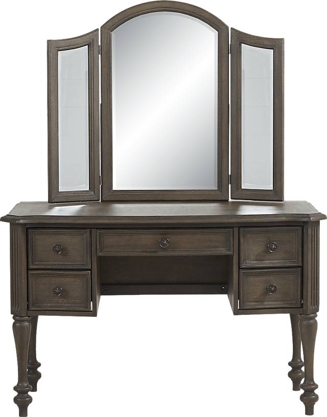 Armitage Dark Brown 3 Pc Vanity Set - Thumbnail - Image 2