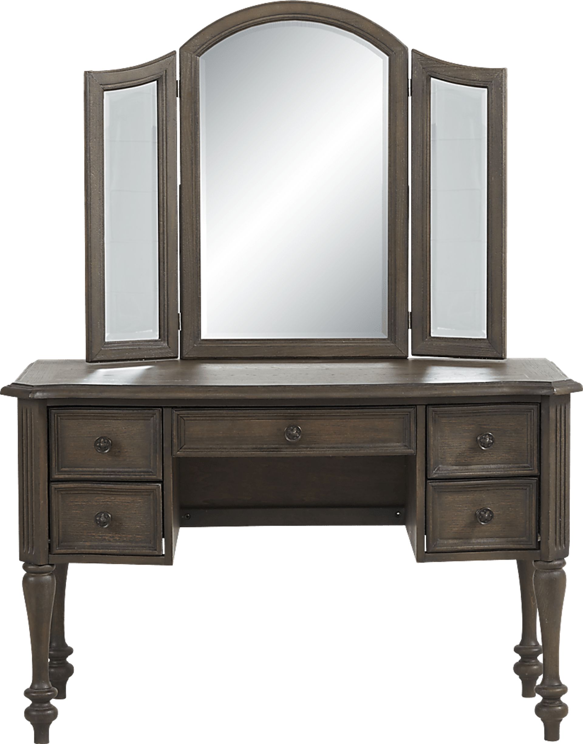 Armitage Dark Brown 3 Pc Vanity Set - Image 2