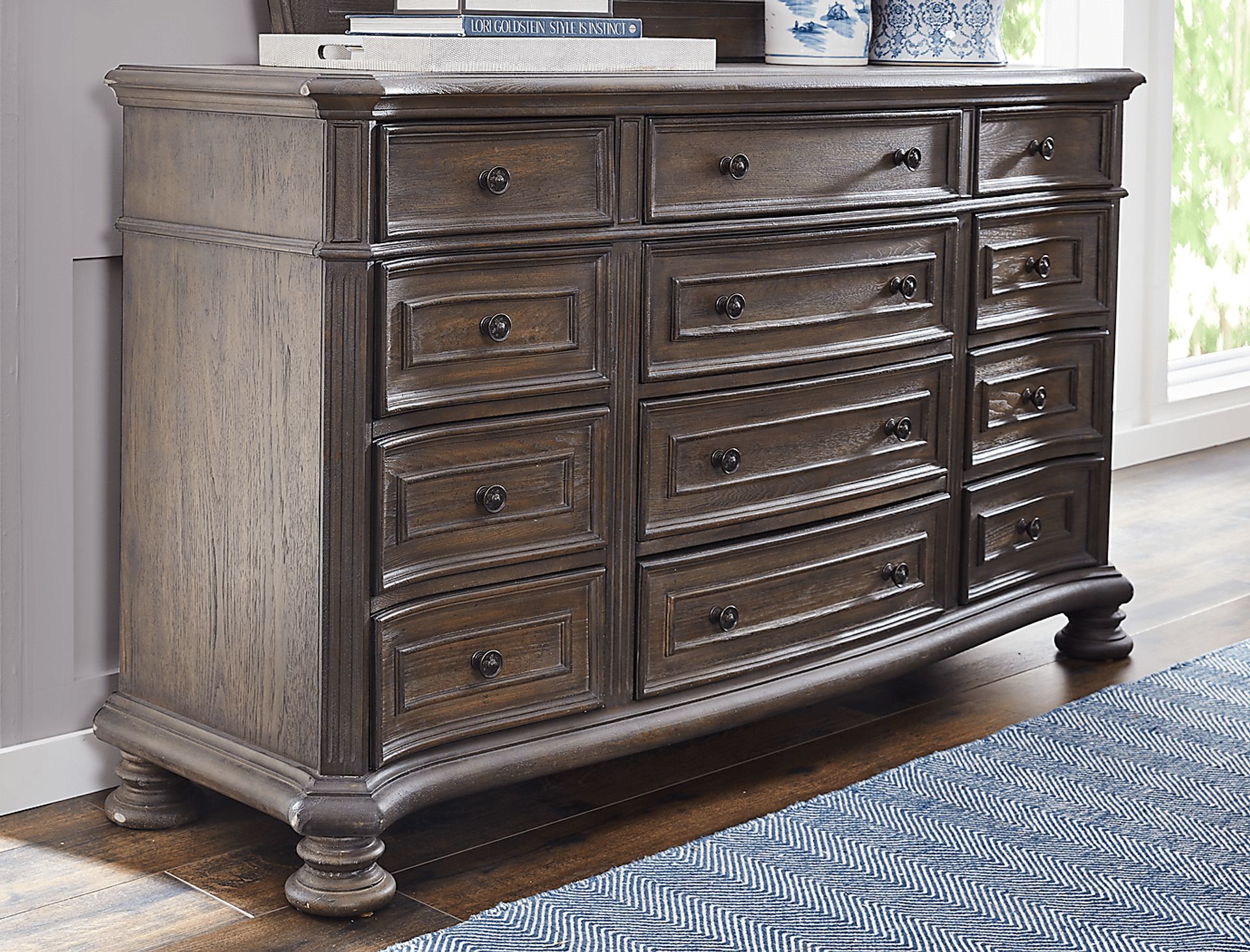 Armitage Dark Brown Dresser - Image 4