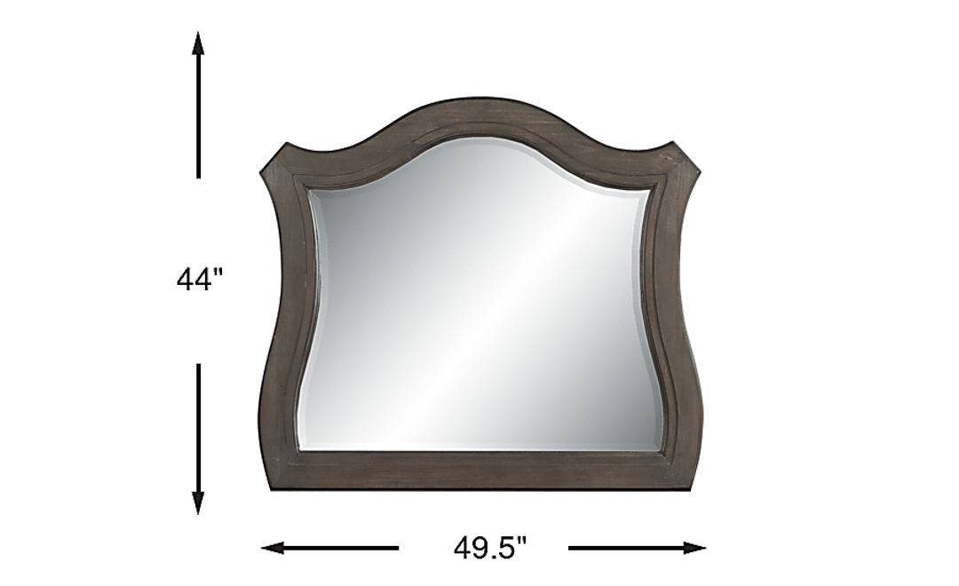 Armitage Dark Brown Mirror