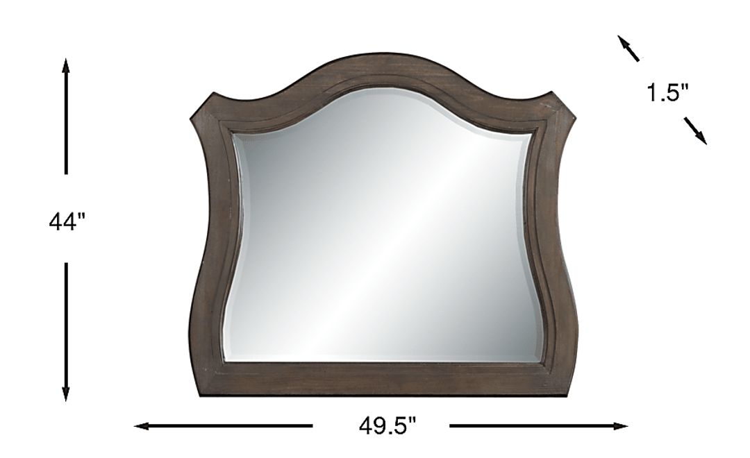 Armitage Dark Brown Mirror
