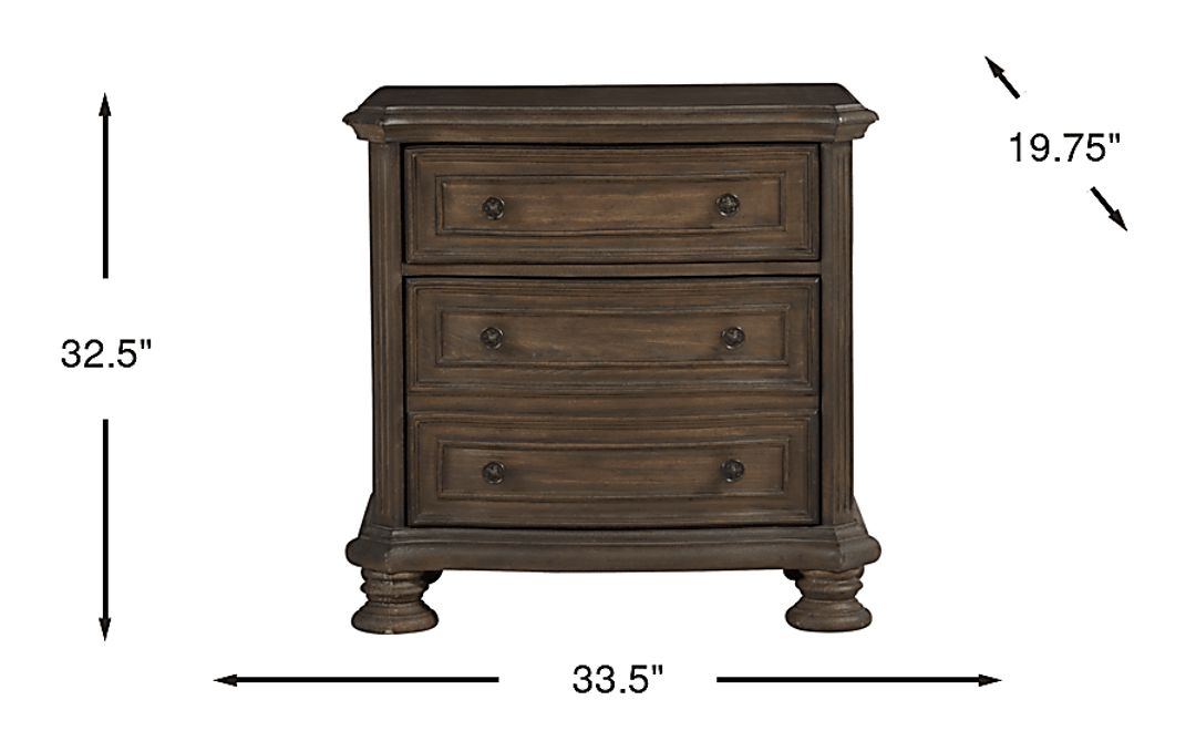 Armitage Dark Brown Nightstand