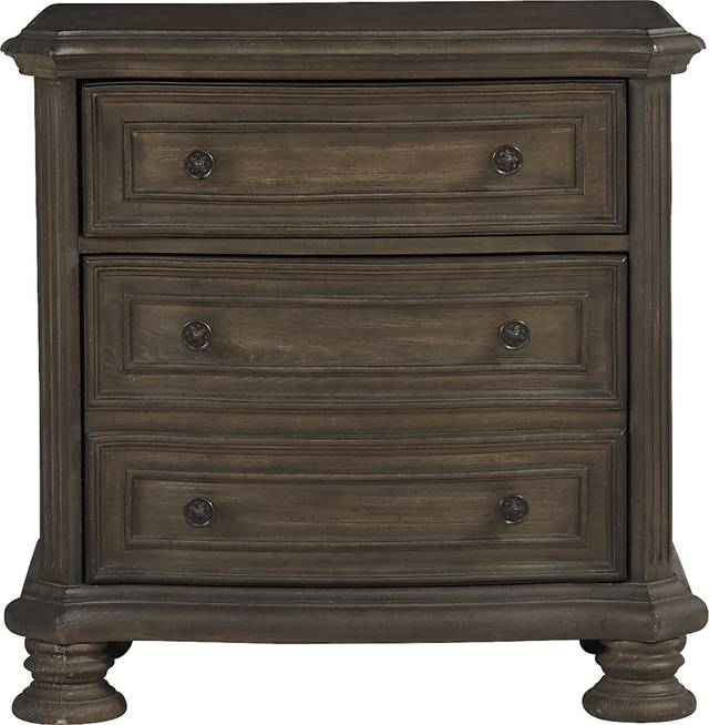 Armitage Dark Brown Nightstand - Thumbnail - Image 1