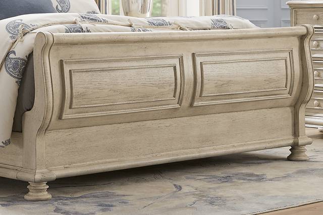 Armitage Off-White 5 Pc King Upholstered Bedroom - Thumbnail - Image 5